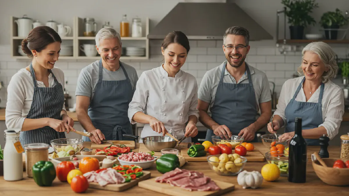 Cooking class in session in Atlanta